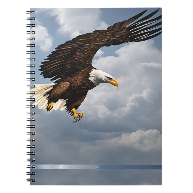 Carnet photo spirale avec aigle (Devant)