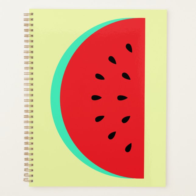 Carnet photo spirale avec melon (Devant)