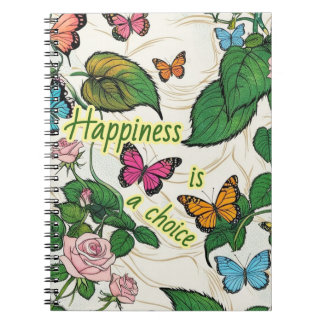 Carnet photo spirale avec papillons
