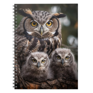 Carnet photo spirale de la famille Owl
