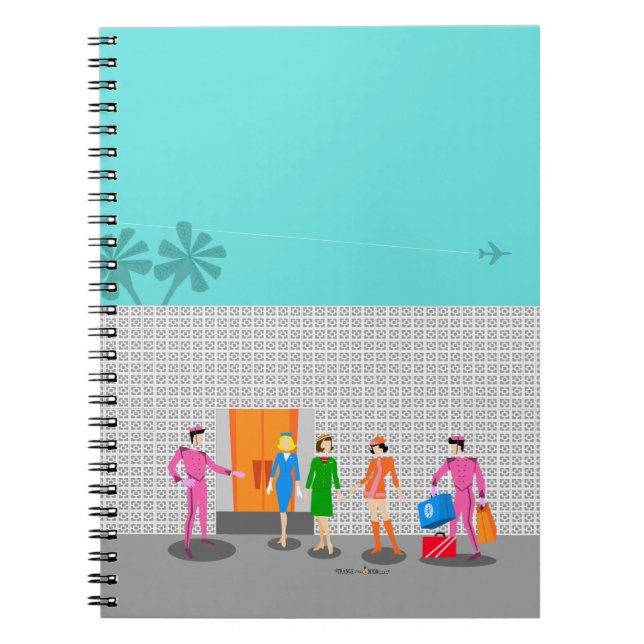 Carnet photo spirale de Palm Springs atomique (Devant)