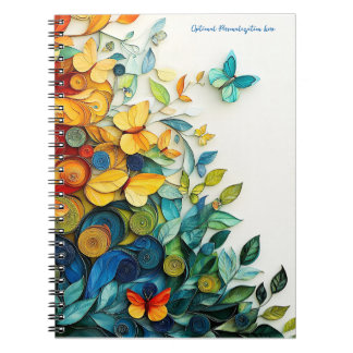 Carnet photo spirale du jardin de papillons enchan