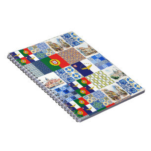 Carnet photo spirale du Portugal Drapeau et Açores