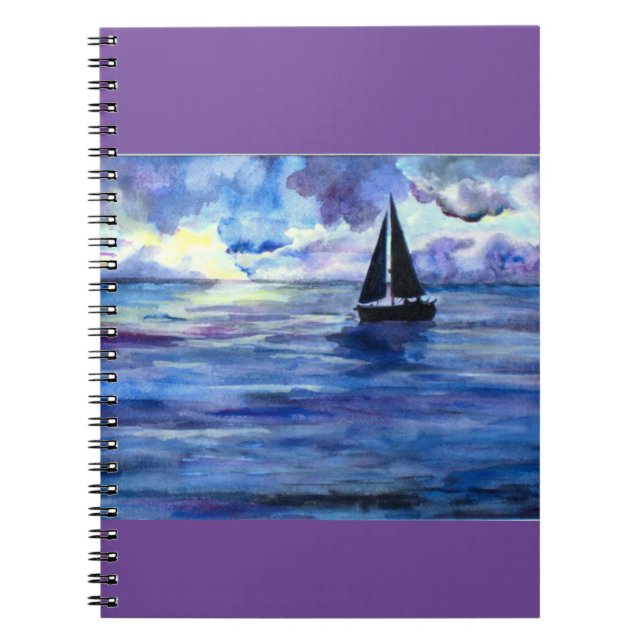 Carnet photo spirale nautique Voile (Devant)