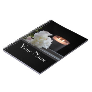 Carnet photo spirale Peony et une bougie