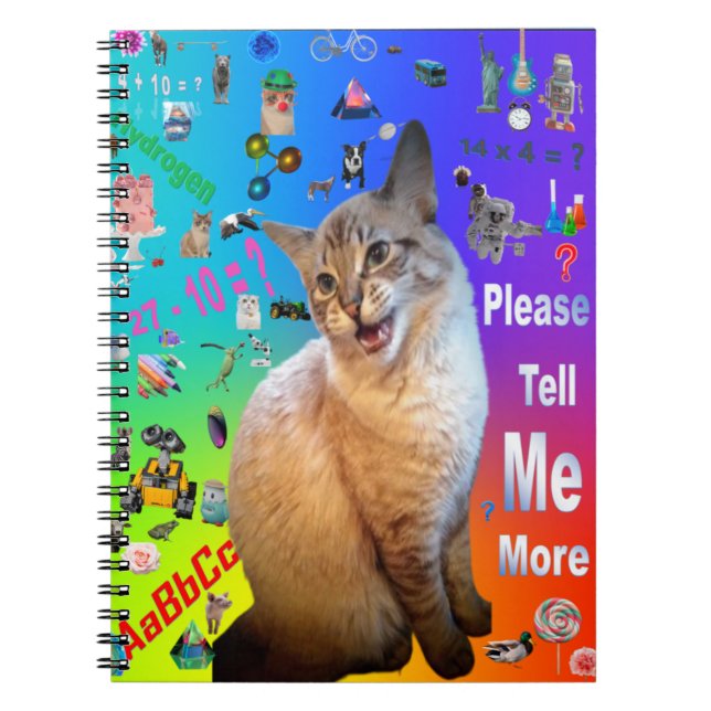 Carnet photo spirale Ragdoll Apprentissage du chat (Devant)