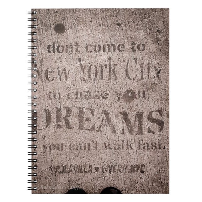 carnet photo spirale "Sidewalk Dreams" (Devant)