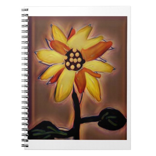 Carnet photo spirale tournesol (Devant)