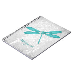 Carnet photo turquoise de la libellule spirale per