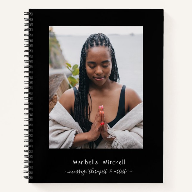 Carnet Photo verticale de Boho Moon Crystals Feathers Flo (Devant)