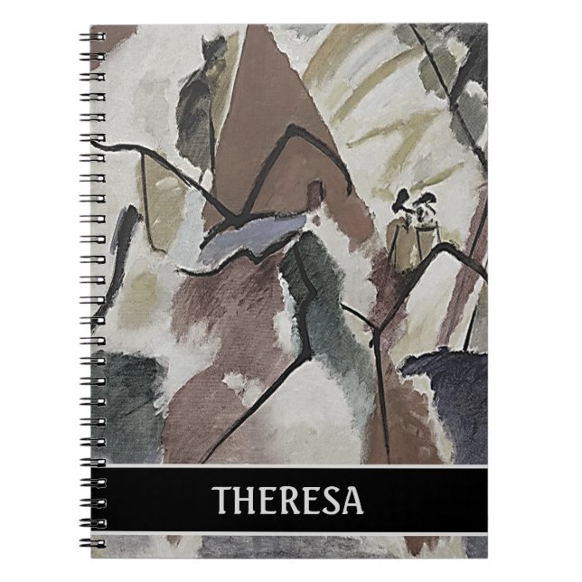 Carnet photo vintage à spirale d'art Abstrait (Devant)