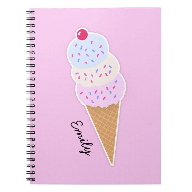 Carnet photo Yummy Icecream Cone Spiral (Devant)
