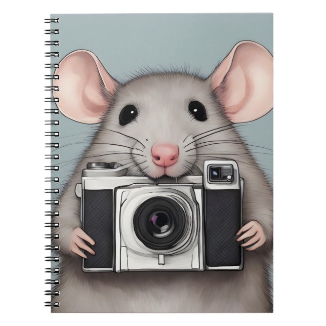 Carnet Photographe de Cute Rat (Devant)