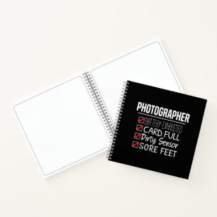 Carnet Photographe - Liste de contrôle de la photographie