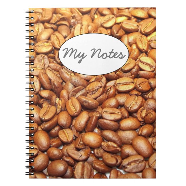 Carnet Photographie des fèves de café (Devant)