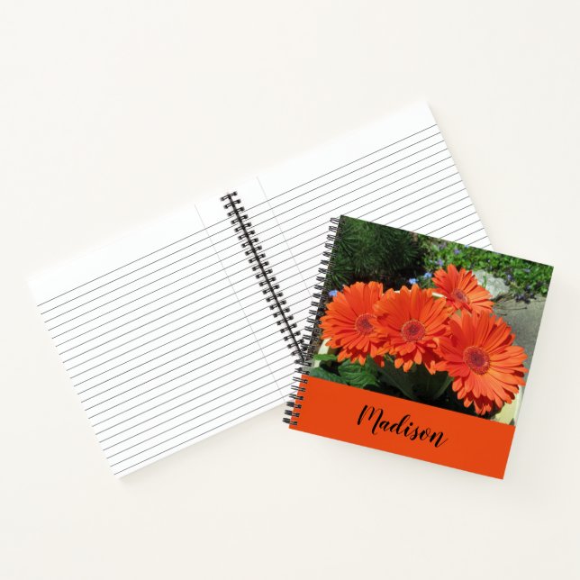 Carnet Photographie florale orange (Intérieur)