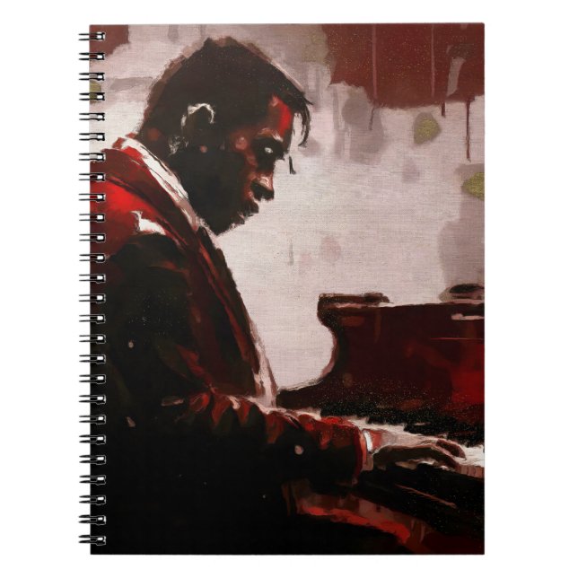Carnet Pianiste de bar nocturne (Devant)