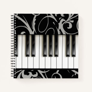 Carnet Piano Clavier Pianiste Musique Instrument Enseigna