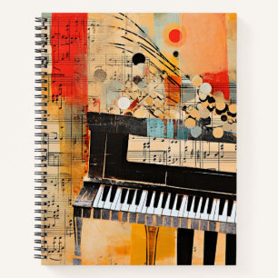 Carnet Piano Montage Abstrait
