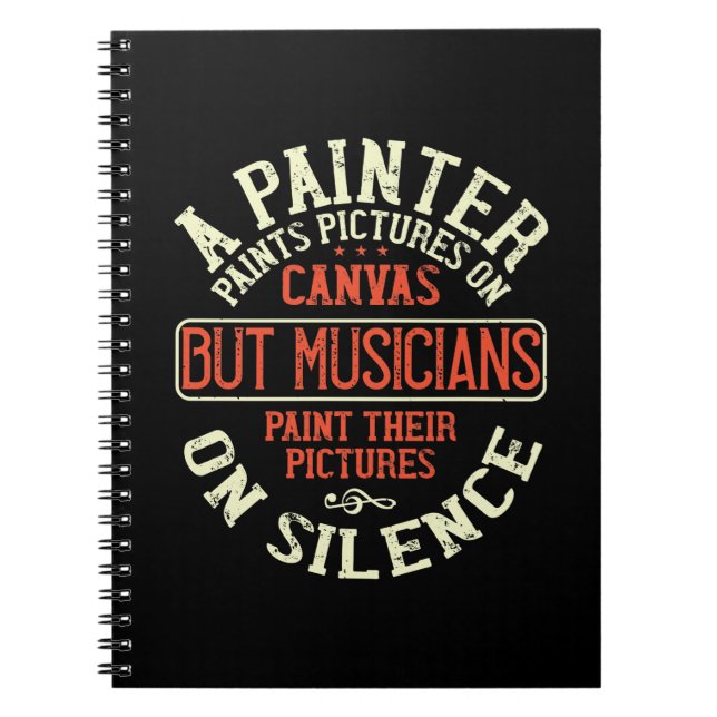 Carnet Piano - Musicians Paint Pictures (Devant)