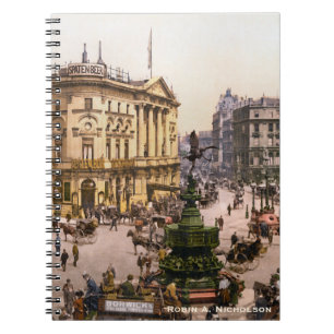 Carnet Piccadilly Circus Londres Angleterre Personnalisé