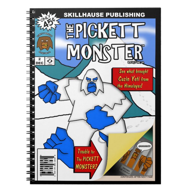 Carnet PICKETT MONSTER - Bande dessinée #2 (Devant)