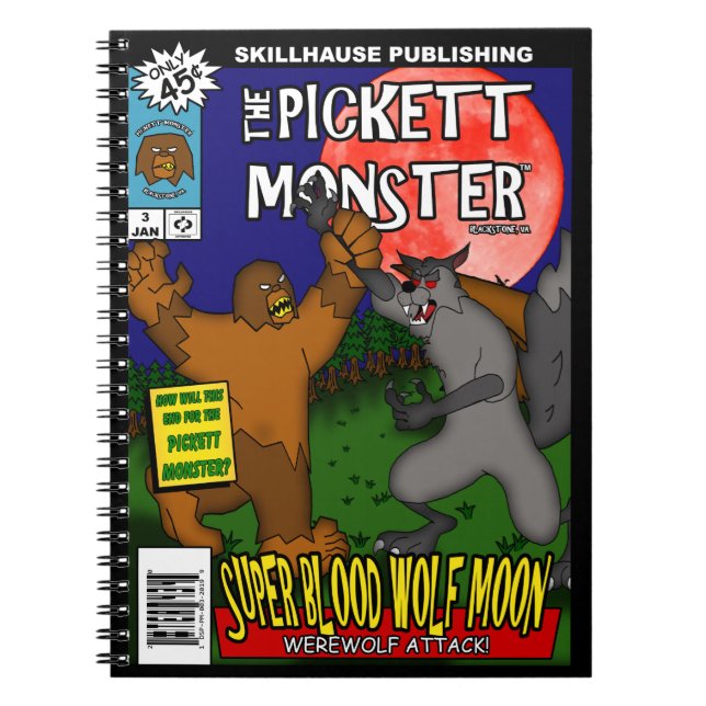 Carnet PICKETT MONSTER - Bande dessinée #3 (Devant)
