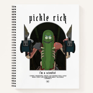Carnet Pickle Rick - Je suis un scientifique Citation gra