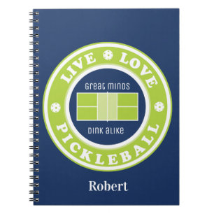 Carnet Pickleball : live, amour, pickleball, texte person