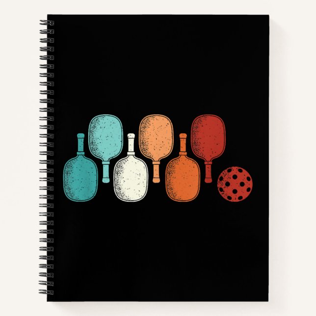 Carnet Pickleball Lover Retro Paddle Sport Vintage (Devant)