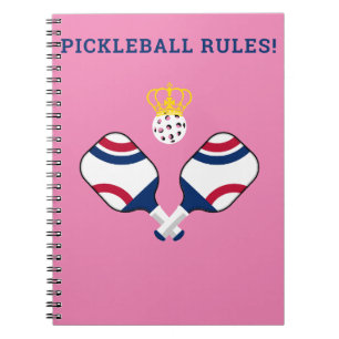 Carnet PICKLEBALL RULES-Pickleball Paddles & Ball Funny