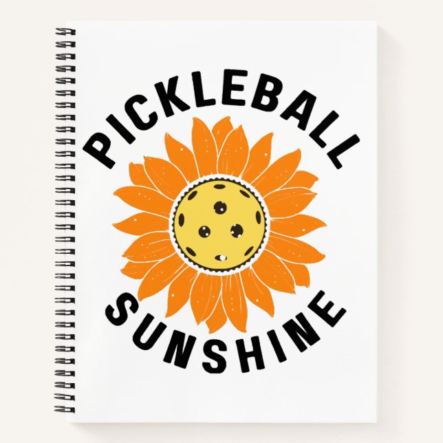 Carnet Pickleball soleil (Devant)