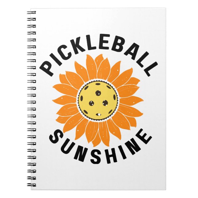 Carnet Pickleball soleil (Devant)