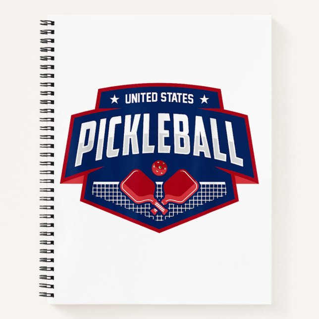 Carnet Pickleball Support Team Pickleball Player USA (Devant)
