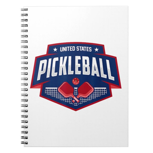 Carnet Pickleball Support Team Pickleball Player USA (Devant)
