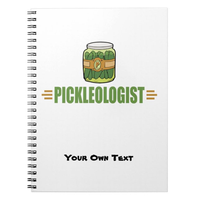 Carnet PICKLEOLOGISTE FunNY PiCKLE LoVERS (Devant)