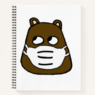 Carnet Pièce de fond dans le masque facial