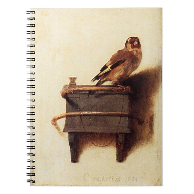 Carnet Pièce maîtresse de Goldfinch par Carel Fabritius (Devant)