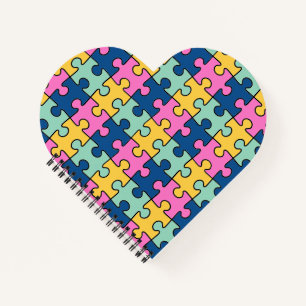 Carnet Pièces de puzzle colorées