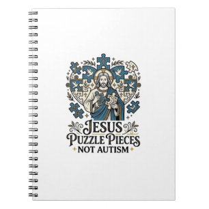 Carnet Pièces de puzzle Jésus pas autisme Pièces de puzzl