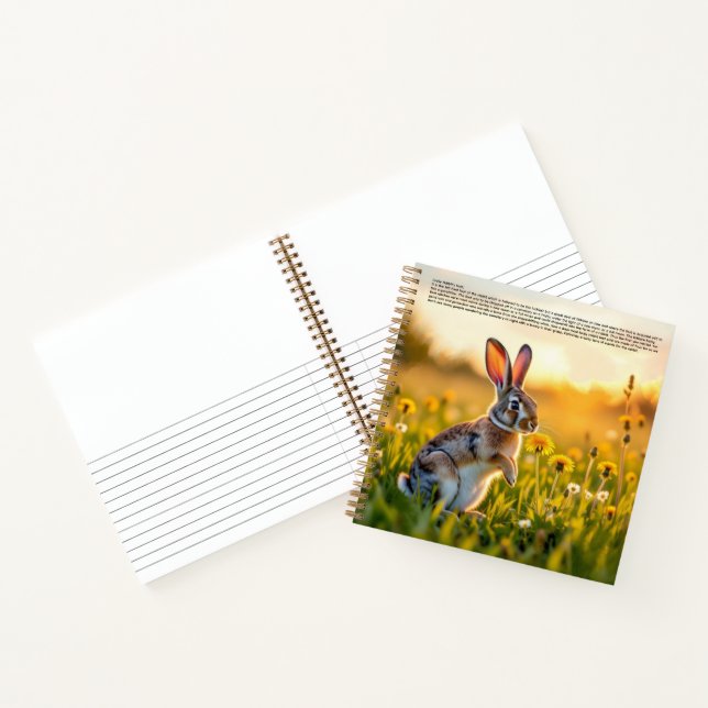 Carnet Pied de lapin chanceux  (Intérieur)