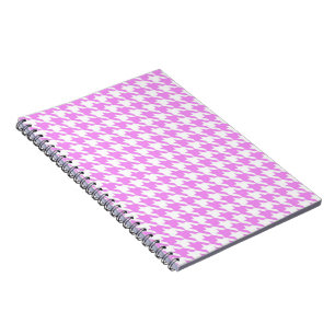 Carnet Pied-de-poule rose