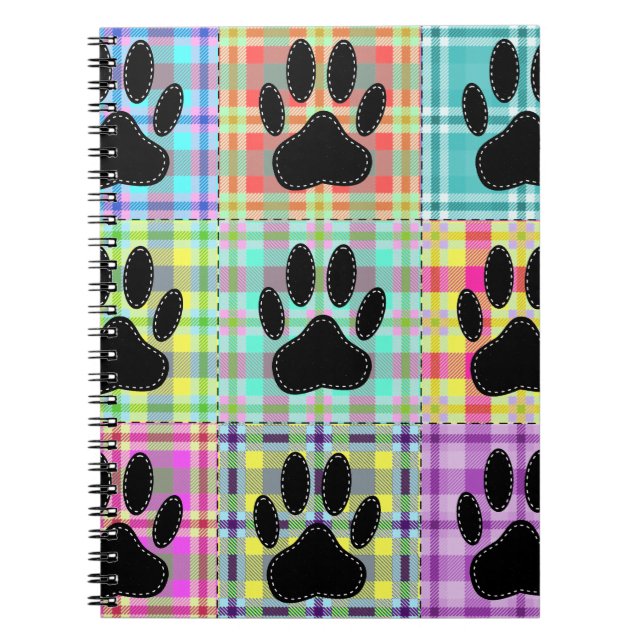 Carnet Pied Motif de chien (Devant)