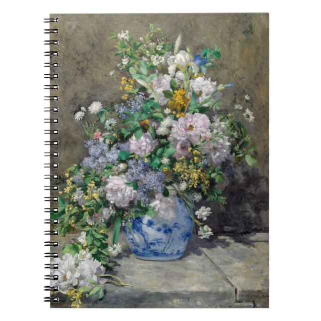 Carnet Pierre-Auguste Renoir - Bouquet de printemps (Devant)