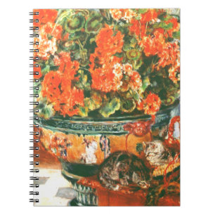 Carnet Pierre-Auguste Renoir Geraniums Et Chats