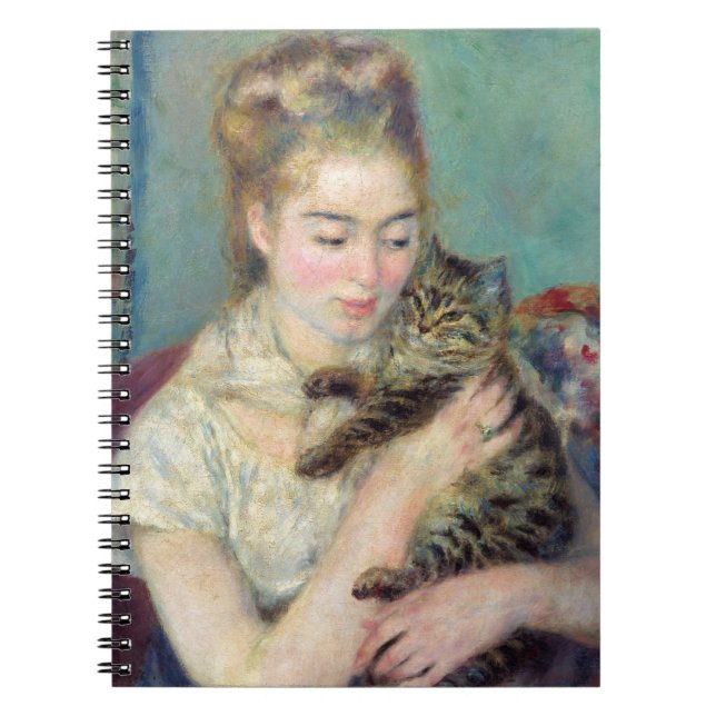 Carnet Pierre-Auguste Renoir - Woman with a Cat (Devant)