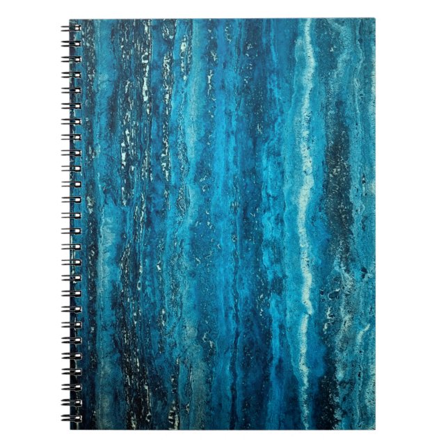 Carnet Pierre de marbre bleu (Devant)