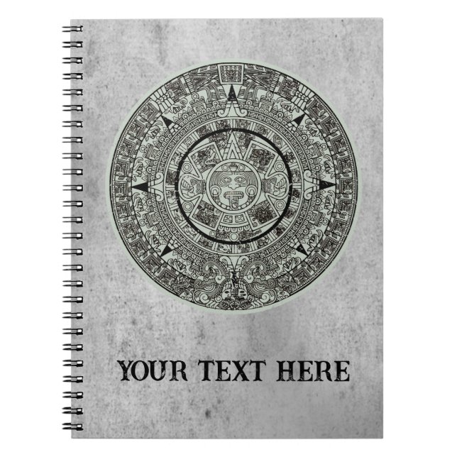 Carnet Pierre de soleil aztèque mexicaine Calendrier maya (Devant)