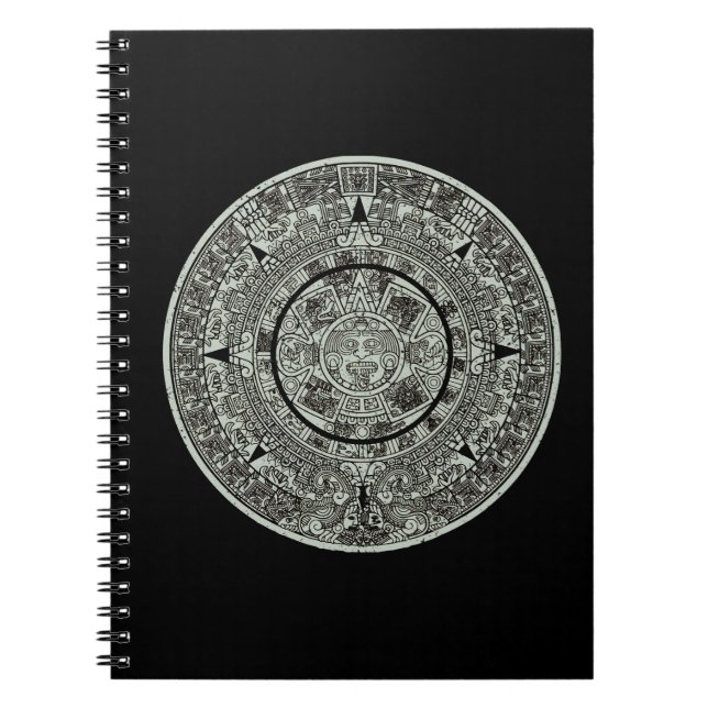 Carnet Pierre de soleil aztèque mexicaine Calendrier maya (Devant)
