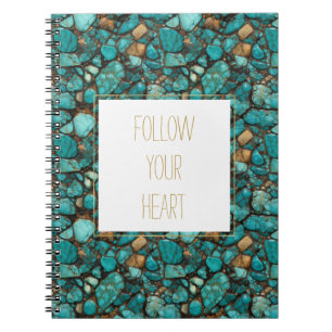 Carnet Pierres turquoise